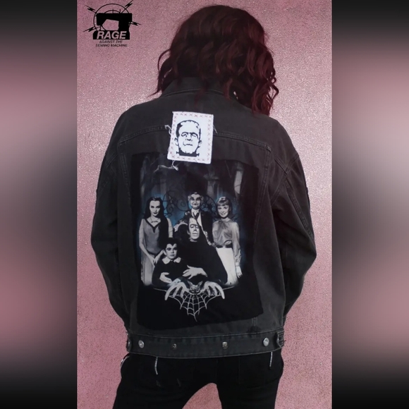 Nosferatu 6- custom RAGE Classic Horror lovers OOAK jacket! STOLEN! - Picture 14 of 16